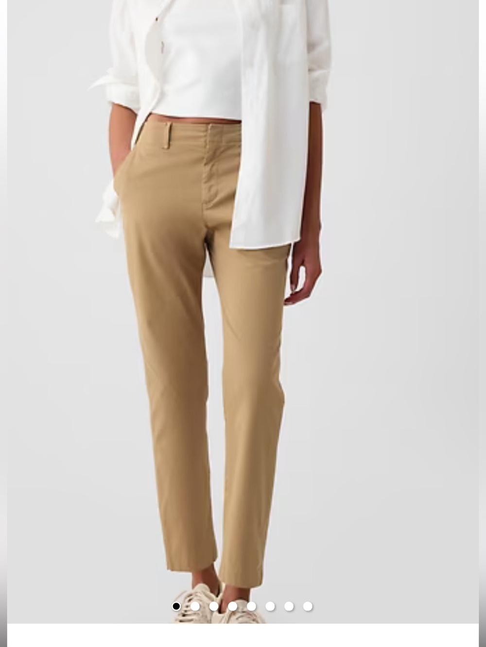 GAP Downtown Khaki Straight Chinos - Tan
